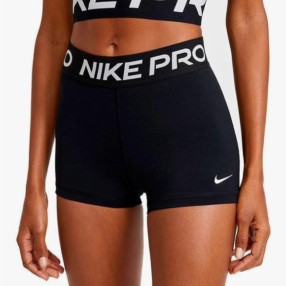 NWT Nike Women's Pro 365 3” Athletic Shorts in Black Size Medium - Picture 2 of 12
